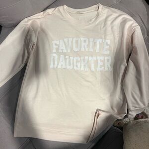 Favorite Daughter Girls' Crewneck Sweatshirt - Blush Pink
